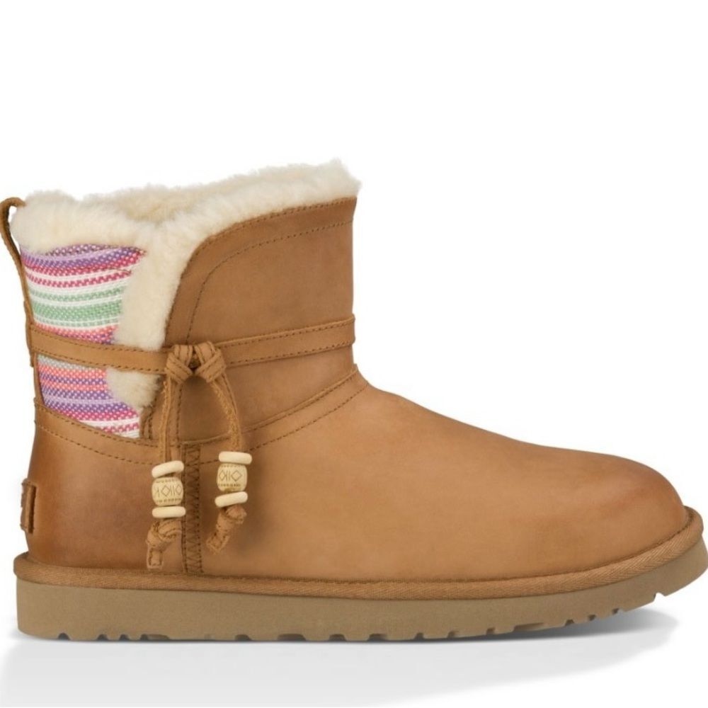 UGG - Rare Tan Shearling Lined Ankle Boots